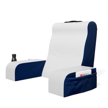 Imagem de Kolbs Almofada de leitura em cunha para cama, almofada com braços para TV, livros, enfermagem, costas - travesseiro de cama para sentar com conforto, encosto de pelúcia. Cadeira de cama, sentar-se com