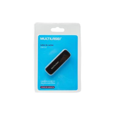 Imagem de LEITOR DE CARTÃO DE MEMÓRIA SD PORTÁTIL USB 3.0 PRETO