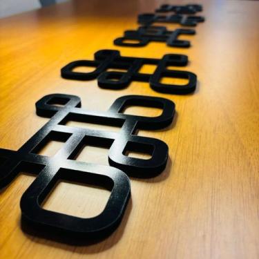 Imagem de Kit 5 Descanso de Panela MDF Preto ou Cru 6mm Corte a Laser Design Mod