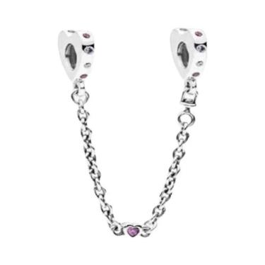 Imagem de Berloque De Prata 925 Com Margarida, Borboleta E Coração Para Pulseira