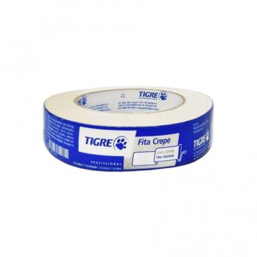 Imagem de Fita crepe profissional média adesiva para pintura pintor 18x50 18mm u
