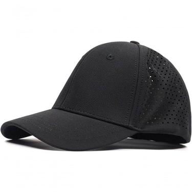 Imagem de Boné De Beisebol Liso Aba Curva Esportivo Unissex Para Corrida Caminhada Ciclismo Preto