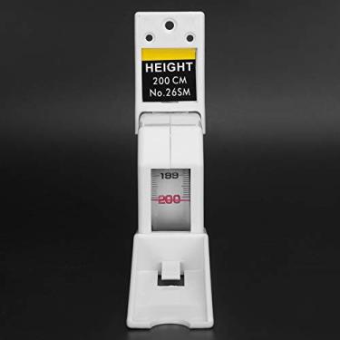 Imagem de 2 Metros de, Fita Métrica Retrátil Régua Medição de Medidor de Estatura Adulto Medida de Parede Ferramenta de Metal (Branco)