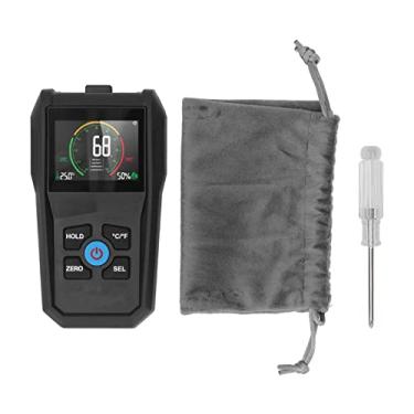 Imagem de Medidor de Umidade Sem Pinos Detector de Umidade de Madeira de Alta Precisão 4 Em 1, Grande Tela LCD, Portátil para Paredes, Pisos, Tetos