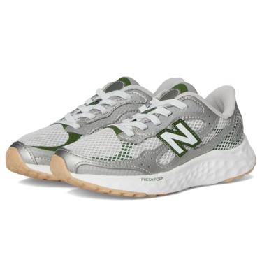 Imagem de New Balance Unissex infantil Fresh Foam Arishi Lux V1 Bungee, Raincloud/prata escuro metálico/verde alpino, 16