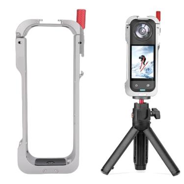 Imagem de Zopsc Caixa de Metal Protetora da Gaiola da Moldura da Câmera para X5 Com Montagens de Sapatos Frios 1/4in-20 Montagens Roscadas para Acessórios Swaps de Bateria