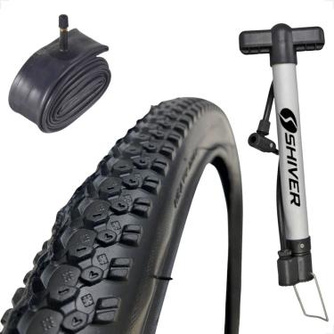 Imagem de Pneu Bike Bicicleta Mtb Shiver Scorpion Excess Aro 26 x 1.95 banda leve + Camara 26 + bomba de ar