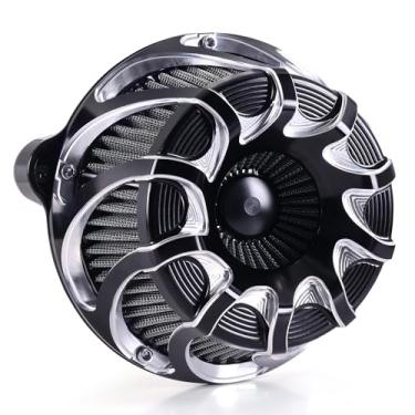 Imagem de Para filtro de ar harley Touring street glide road king electra tri trike Dyna Sportster XL 883 1200 Softail entrada de ar (estilo Drift - Preto, E-For Touring 2023-UP, Softail 2025-UP)