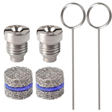 Imagem de loghohu 1.1 Orifício Canhão de Espuma para Máquina de Neve Bico de Canhão de Espuma Orifício para Canhão de Espuma e Máquina de Espuma Pontas de Bico de Rosca Filtro de Malha para Lança de Espuma de