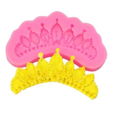 Imagem de Molde Silicone Coroa Princesa Castelo Chocolate Fondant - Luyke