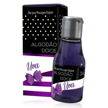 Imagem de Óleo de Massagem Beijável Algodão Doce Uva 35ml - La Pimienta