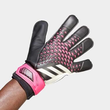 Imagem de adidas Luvas de goleiro unissex para treinamento preto/branco/rosa de choque 12