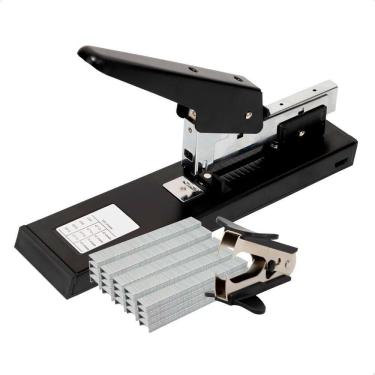Imagem de Grampeador Profissional 100 Folhas Reforçado Escritório Aço