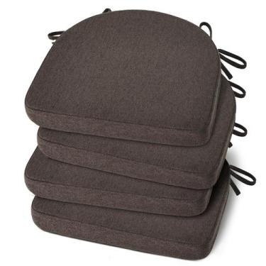 Imagem de Almofadas de cadeira Shinnwa para cadeiras de jantar 43x42cm Conjunto 