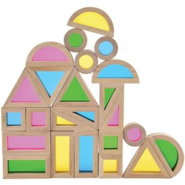 Imagem de Conjunto de 24 peças Building Blocks Construtive Playthings Color Mixi