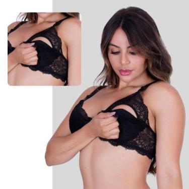 Imagem de Sutiã Amamentação Reforçado Pós Parto - Ly Store, Chocolate, P - 38/40