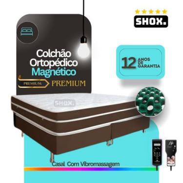 Imagem de Colchão Casal Shox Premium Com Vibromassagem Ortopédico 188x138x30cm, 