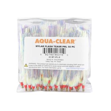 Imagem de Aqua-Clear, Mylar Flash Teaser, pérola, 3,5 pol/8,9 cm, 50 peças