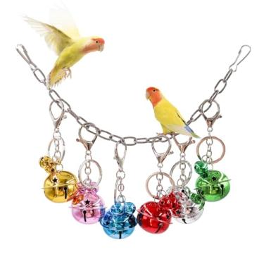 Imagem de Oooct Brinquedos De Balanço Para Pássaros, Sinos Metal Coloridos Papagaios, Acessórios Gaiolas Mastigação Suspensas, Adequados Pássaros Pequeno A Médio Porte, Periquitos, Conures, Calopsitas