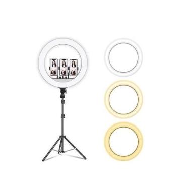 Imagem de Iluminador Ring Light 18 Polegadas 48cm 80W + Tripé 2 metros - B2T