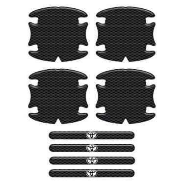 Imagem de Adesivos Protetor Maçaneta Toyota Carbono Preto Resinado - SPORTINOX, 