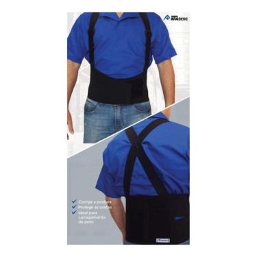 Imagem de Cinto Abdominal Lombar Elástico Ar-500 EPI SEGURANÇA Aradesc, GG