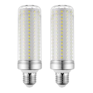 Imagem de Lâmpadas LED RAYHOO 18W incandescentes equivalentes a 120-180 watts, base E26/E27, 2800 lúmens ultra brilhante, não regulável, pacote com 2 (branco quente de 3000 K)
