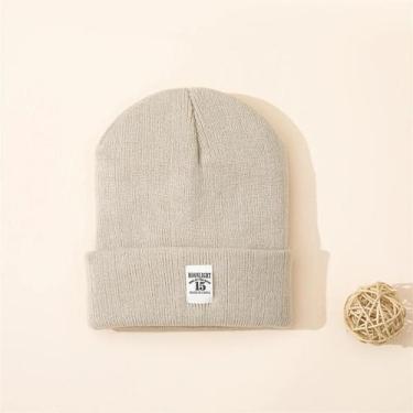 Imagem de Chapéu de Malha Quente para Crianças - Inverno/Outono - Com Etiqueta, 