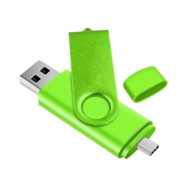 Imagem de Pen Drive USB OTG Tipo C De Metal Com 128GB, 4GB, 8GB, 32GB E 64GB De 