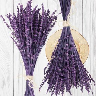 Imagem de Pacote de flores secas de lavanda preservadas Glicrili 180-200 hastes
