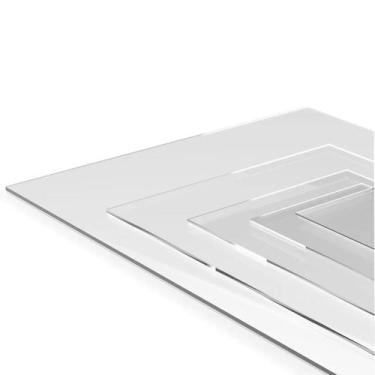 Imagem de Chapa de acrílico transparente 4mm, 20x20cm - Império da Impressão