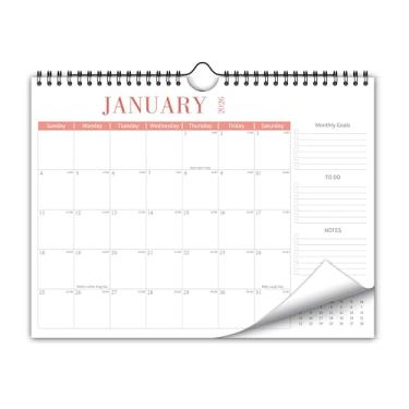 Imagem de Agenda vertical mensal 2026 de janeiro de 2026 a dezembro de 2026, 25,4 x 38,1 cm, calendário moderno de 12 meses para escola, casa, escritório, organização e planejamento mensal
