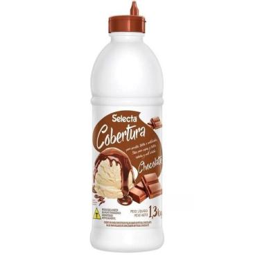 Imagem de Cobertura para Sorvete e Açai Sabor Chocolate 1.3kg Selecta