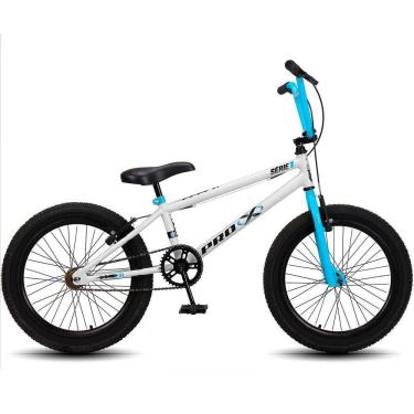 Imagem de Bicicleta Aro 20 Bmx Pro-X Infantil Série 1 Aro Branco+Azul
