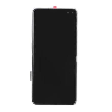 Imagem de aqxreight Tela Tela TFT para S10 Plus Solução Substituição Touch Display Digitalizador As Peças de Reparo de Montagem Com Quadro de Ouro Rosa (Prata)