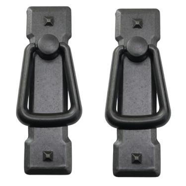 Imagem de LQ Industrial 2 peças de puxador vintage de liga de zinco 26 x 95 mm puxador de ferragens adequado para armários de mesa de cozinha