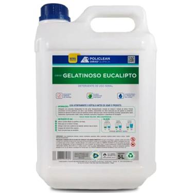 Imagem de Limpa Canil Maus Odores Cães Pet Tira Cheiro De Xixi Quintal Concentrado Eucalipto 5L Policlean