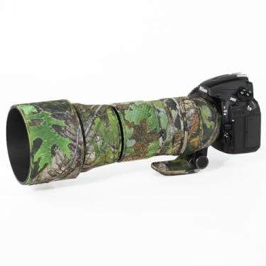Imagem de CHASING BIRDS Revestimento de lente impermeável camuflado para Sigma 150-600 mm F5-6.3 DG OS HSM Sports Capa protetora de lente à prova de chuva (camuflagem de folha verde, com 1,4X e 2,0X TC)