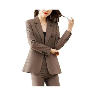 Imagem de Conjunto De Calça Feminino De Manga Longa Para Trabalho Profissional E