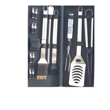 Imagem de Kit Churrasco C/Termômetro Digital Grill Fork Para Carne