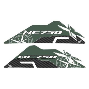 Imagem de Adesivo Protetor Lateral Compatível Nc 750 2018 Resinado - Cromo Sign