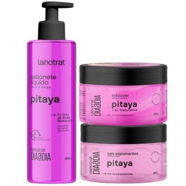 Imagem de Kit Para o seu Banho Dia a Dia Labotrat Pitaya Esfoliante Sais de Banh