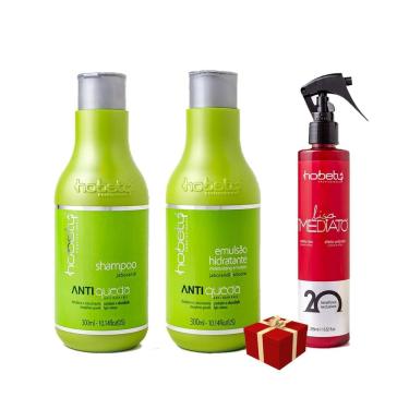Imagem de Kit Hobety Antiqueda + Emulsão + Liso Imediato