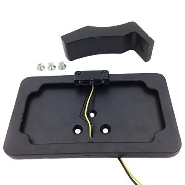 Imagem de Suporte de placa de carro montado na lateral preta HTT com luz LED para CBR 600 900 925 954/ Kawasaki Ninja ZX/Suzuki GSXR 600 750 1000 Hayabusa/Suzuki Katana TL1000