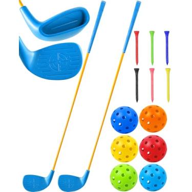 Imagem de HOTWIND 2 Pack Backyard Golf Game Clubs with 5”x 3.5” Oversize Heads and 36” Lightweight Carbon Shaft for Adults Play Outdoor Golf Yard Game in Grass Parks Yards with 6 Practice Ball and 1 Store Bag