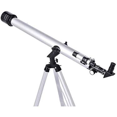 Imagem de Telescópio para iniciantes adultos, totalmente, lente de montagem de 15 x, lente 3x, abertura de 60 mm, comprimento focal de 900 mm, telescópio refrator