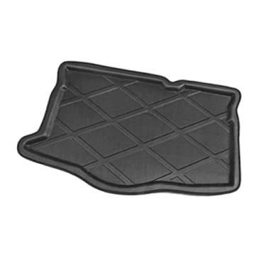 Imagem de GRJQRKHZ Tapete de porta-malas de carro para M&azda 2 2008-2013 Tapete traseiro de carro para bagagem, tapetes acolchoados, forro de chão, bota, acessórios de carro