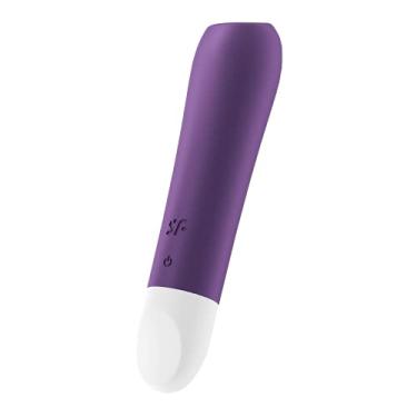 Imagem de Satisfyer Ultra Power Bullet 2 Vibrador de Bala - Estimulador do Clitóris, Massageador Pessoal, Ponta Biselada Larga - Portátil, À Prova d'Àgua, Recarregável, 10,5cm (Violeta)