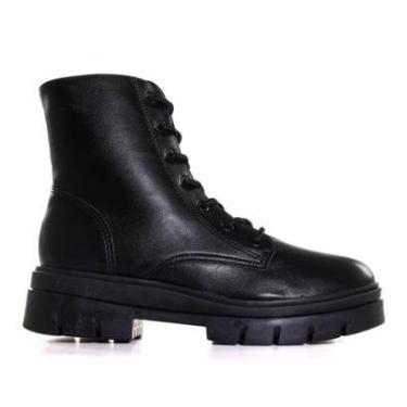 Imagem de Coturno Feminino Zariff Tratorado Preto 615.-Feminino