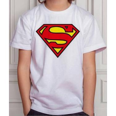 Imagem de Camisa Camiseta Juvenil Infantil Menino Menina Super mann Super Hom em